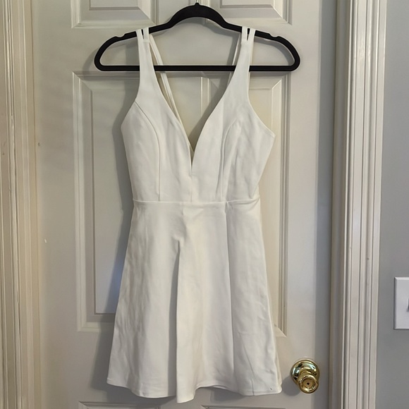NWOT Lulus White Skater Dress - Picture 2 of 11